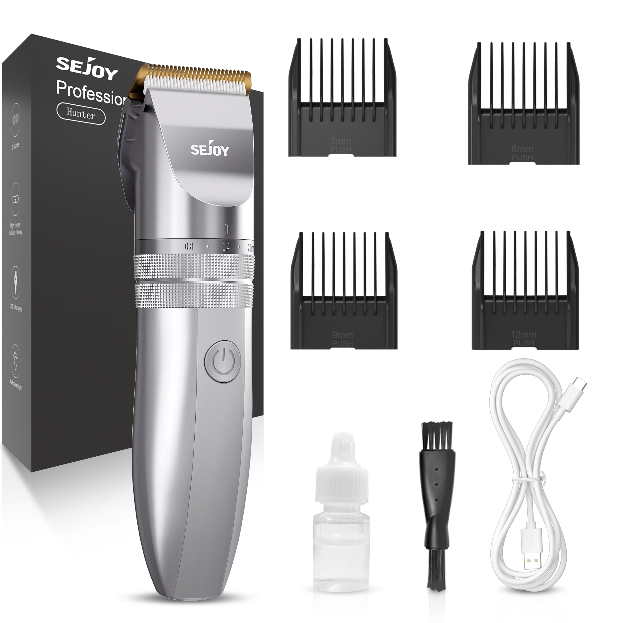 Men'S Beard Grooming - Sejoy Electric Hair Trimme for Men