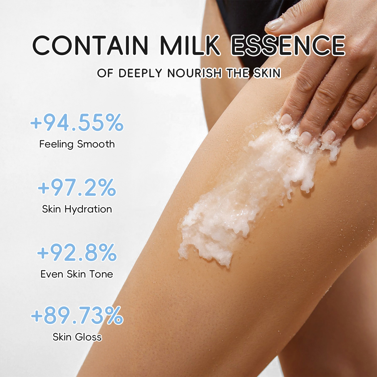 Exfoliating Scrub Mens - LAIKOU Milk Body Scrub 3g 10Packs,