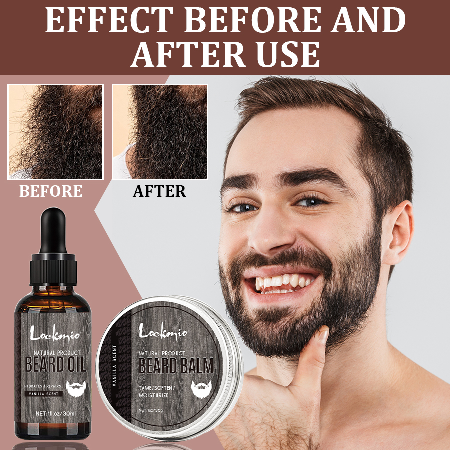 Men'S Beard Grooming - LOCKMIO 2pcs Natural Vanilla Scent Beard