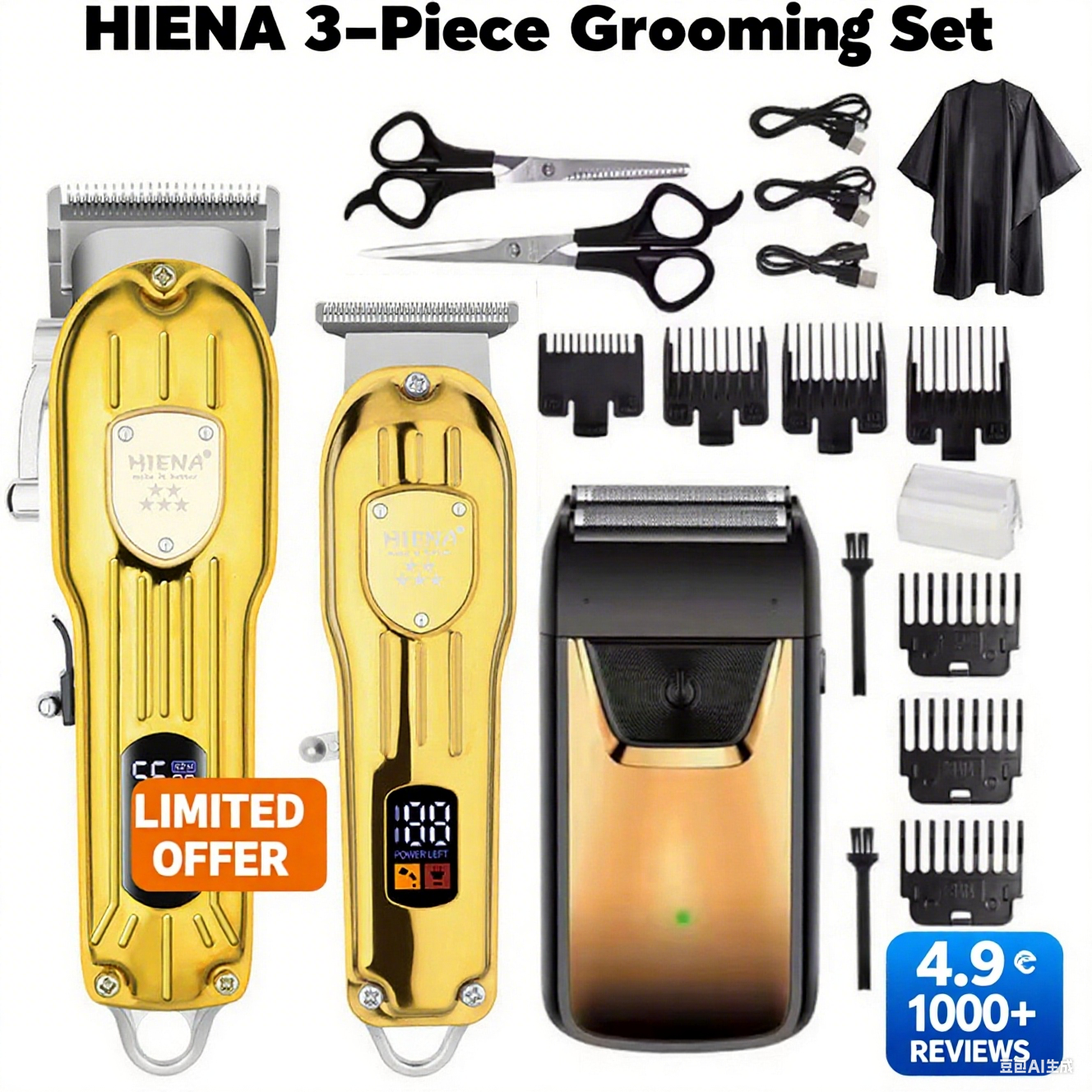 Men'S Grooming Ear Hair - HIENA hair machine 3 in1/1pc Hair