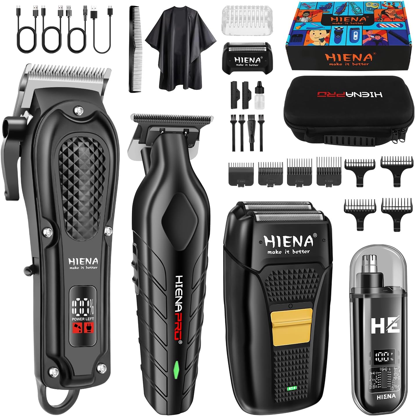 Men'S Grooming Products - Professional Cordless Hair Clipper Set for