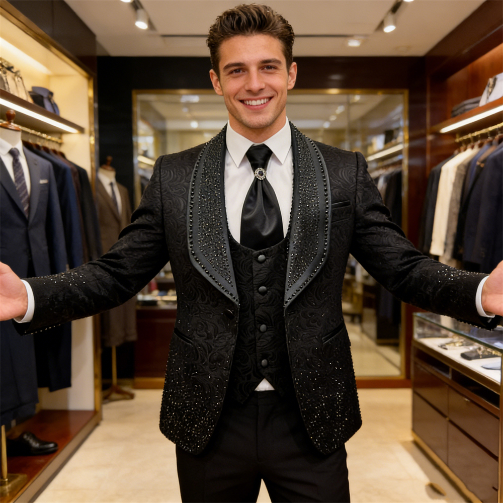 Mens Three Piece Formal Suit ( - Men'S Grooming Pictures ulasan dan harga