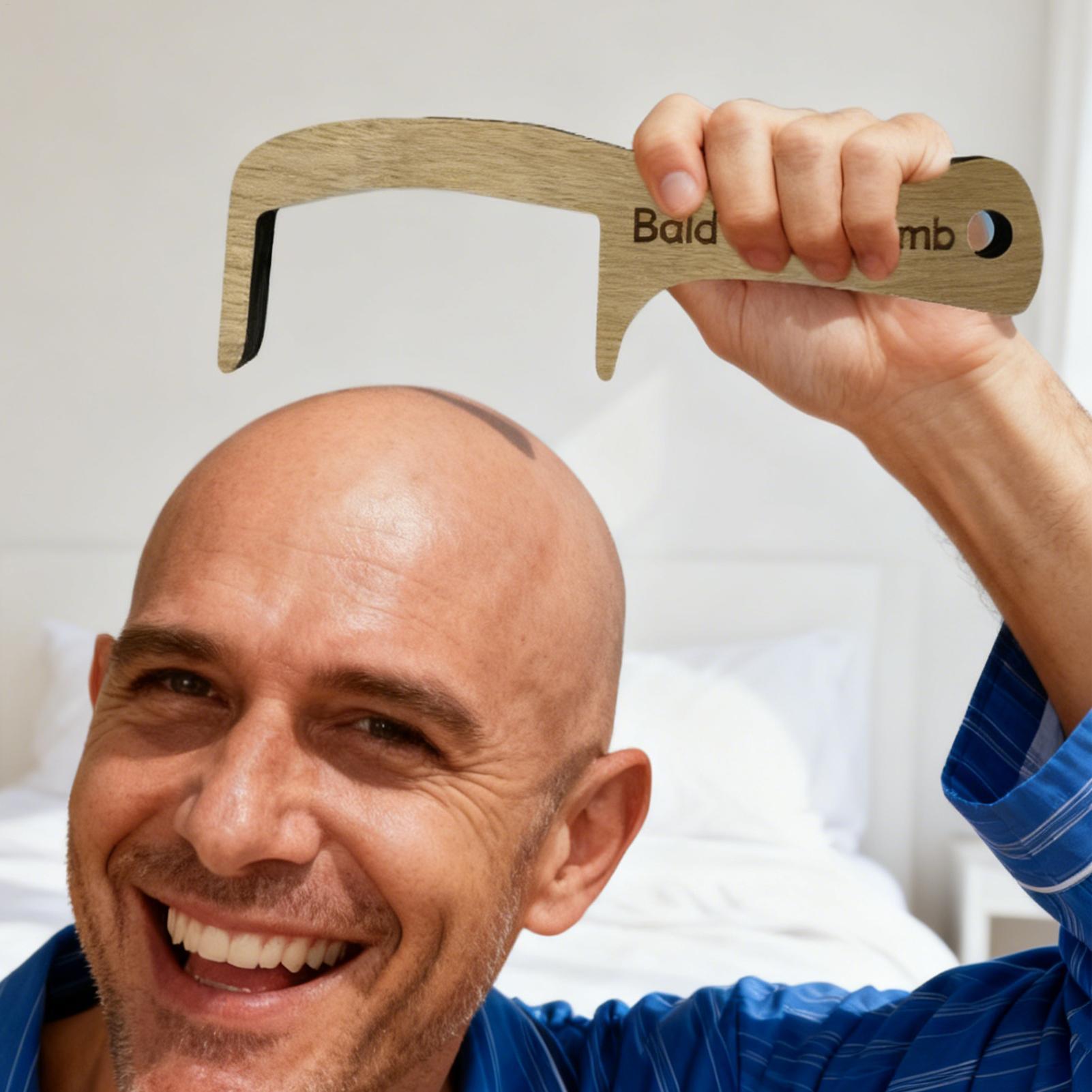 Bald Man Comb Funny Prank Groo - Men'S Grooming Products ulasan dan harga