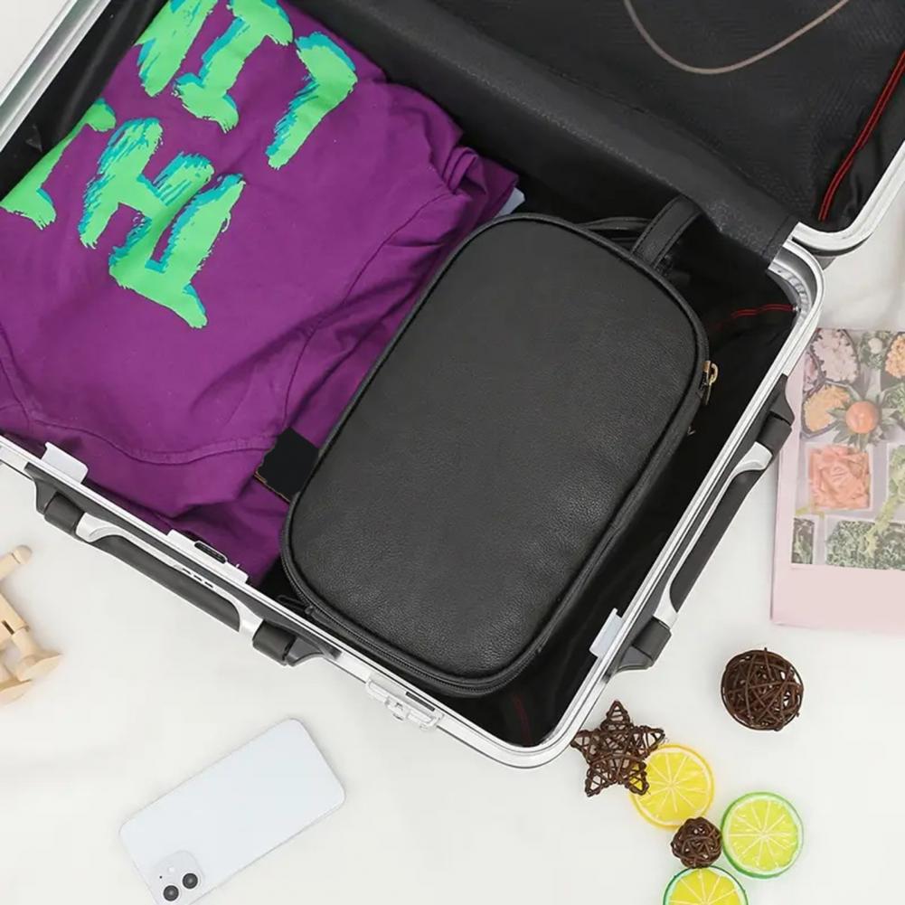 Travel Makeup Bag Faux Leather - Men'S Grooming Bag ulasan dan harga