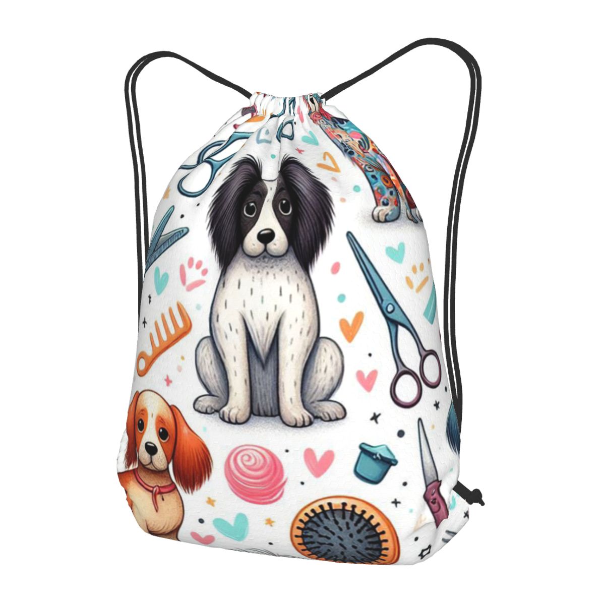 Dog Grooming Printed Backpacks - Men'S Grooming Bag ulasan dan harga