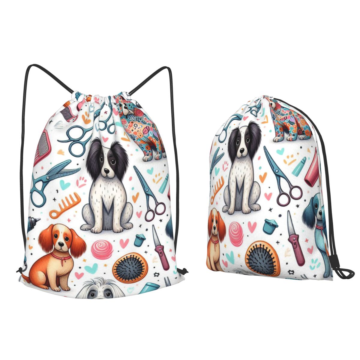 Dog Grooming Printed Backpacks - Men'S Grooming Bag ulasan dan harga