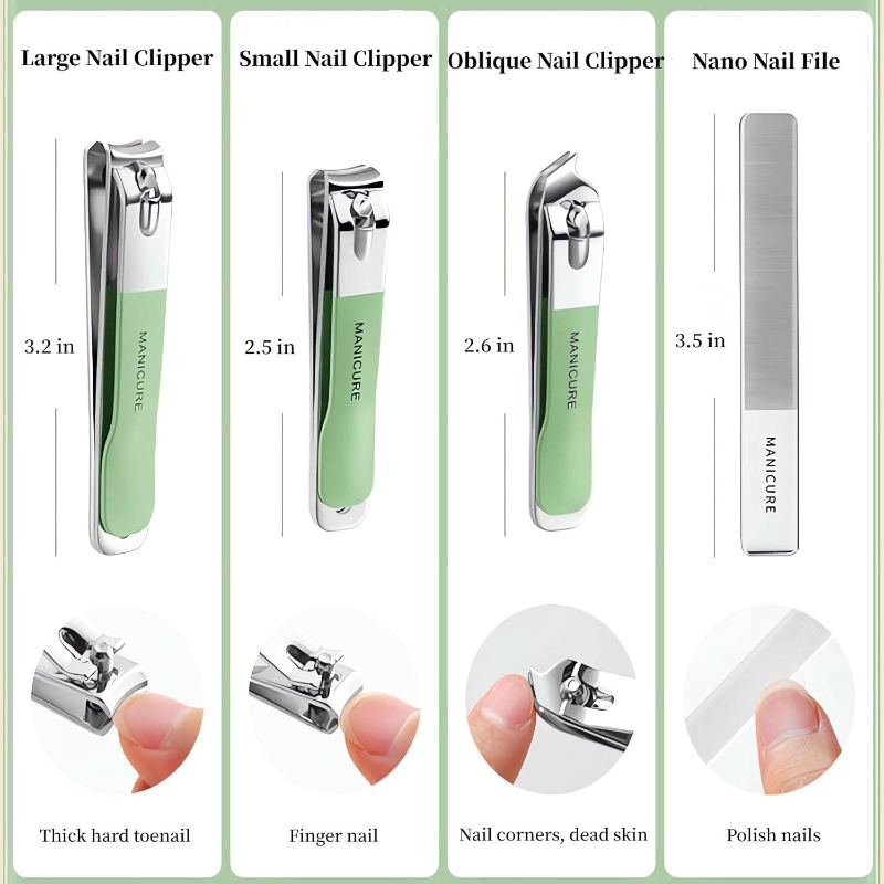 4 Pcs Manicure Set Stainless S - Men'S Grooming Products ulasan dan harga