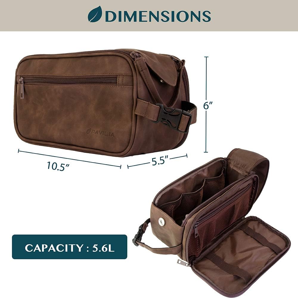PAVILIA Toiletry Bag for Men,  - Men'S Grooming Bag ulasan dan harga