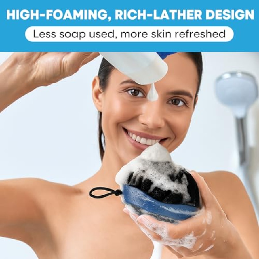 Shower Scrubber for Body 2-in- - Exfoliating Scrub Mens ulasan dan harga