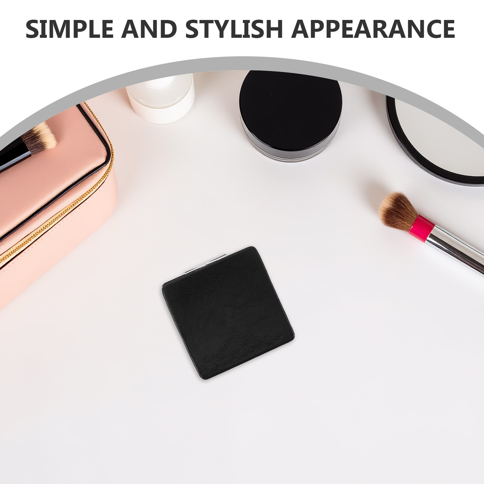 Folding Compact Mirror 8Cm Por - Men'S Grooming Mirror ulasan dan harga