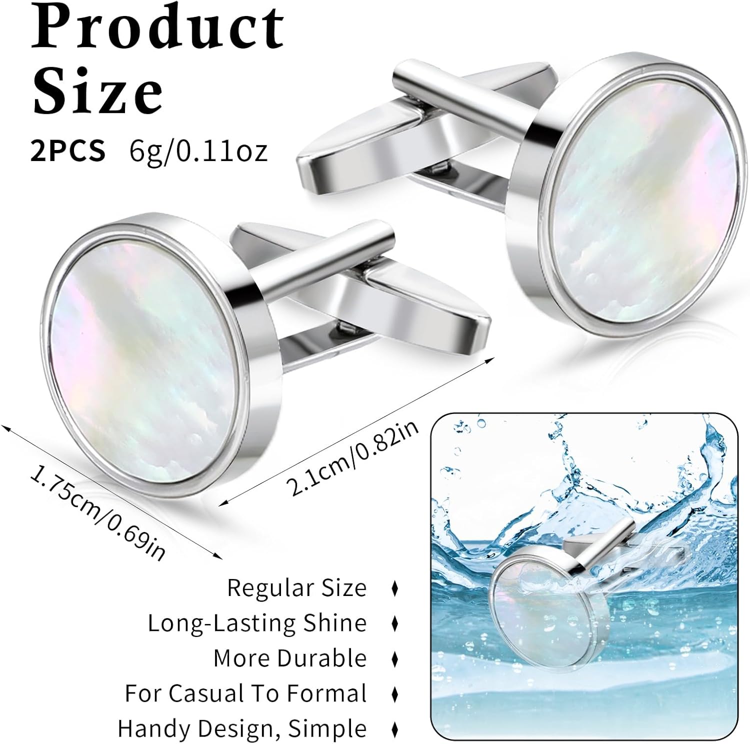 Classic Black Cufflinks for Me - Men Grooming Usa ulasan dan harga