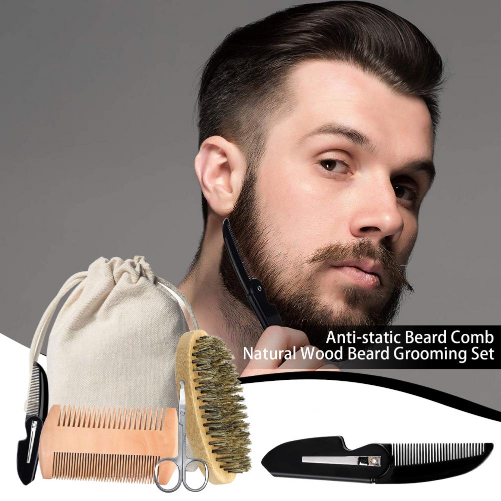 3/5Pcs Men Beard Grooming Kit  - Men'S Grooming Bag ulasan dan harga