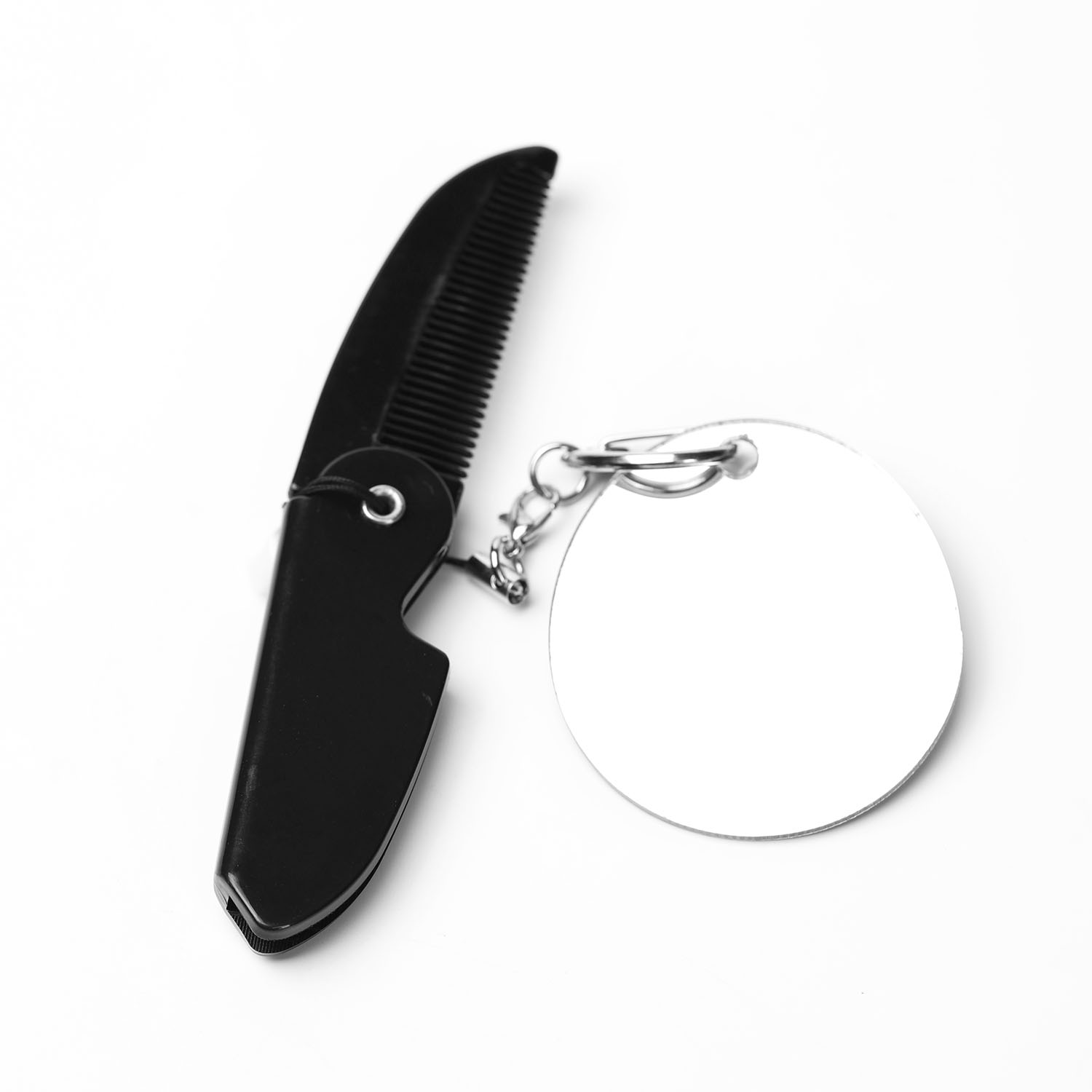Portable Folding Beard Comb fo - Men'S Grooming Mirror ulasan dan harga