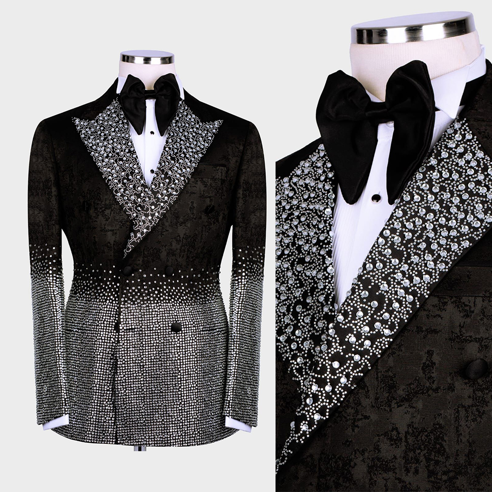 Silver Crystal Men Wedding Tux - Jack Men'S Grooming ulasan dan harga