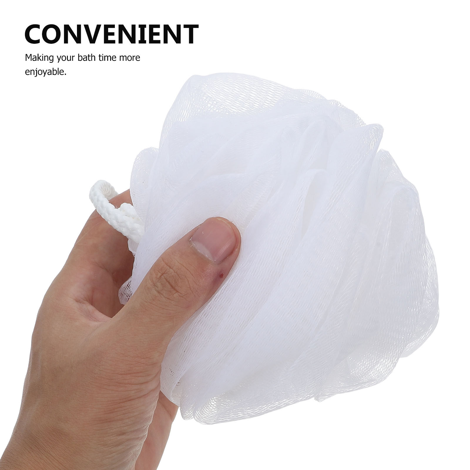 4Pcs Bath Flower Balls Large S - Exfoliating Scrub Mens ulasan dan harga