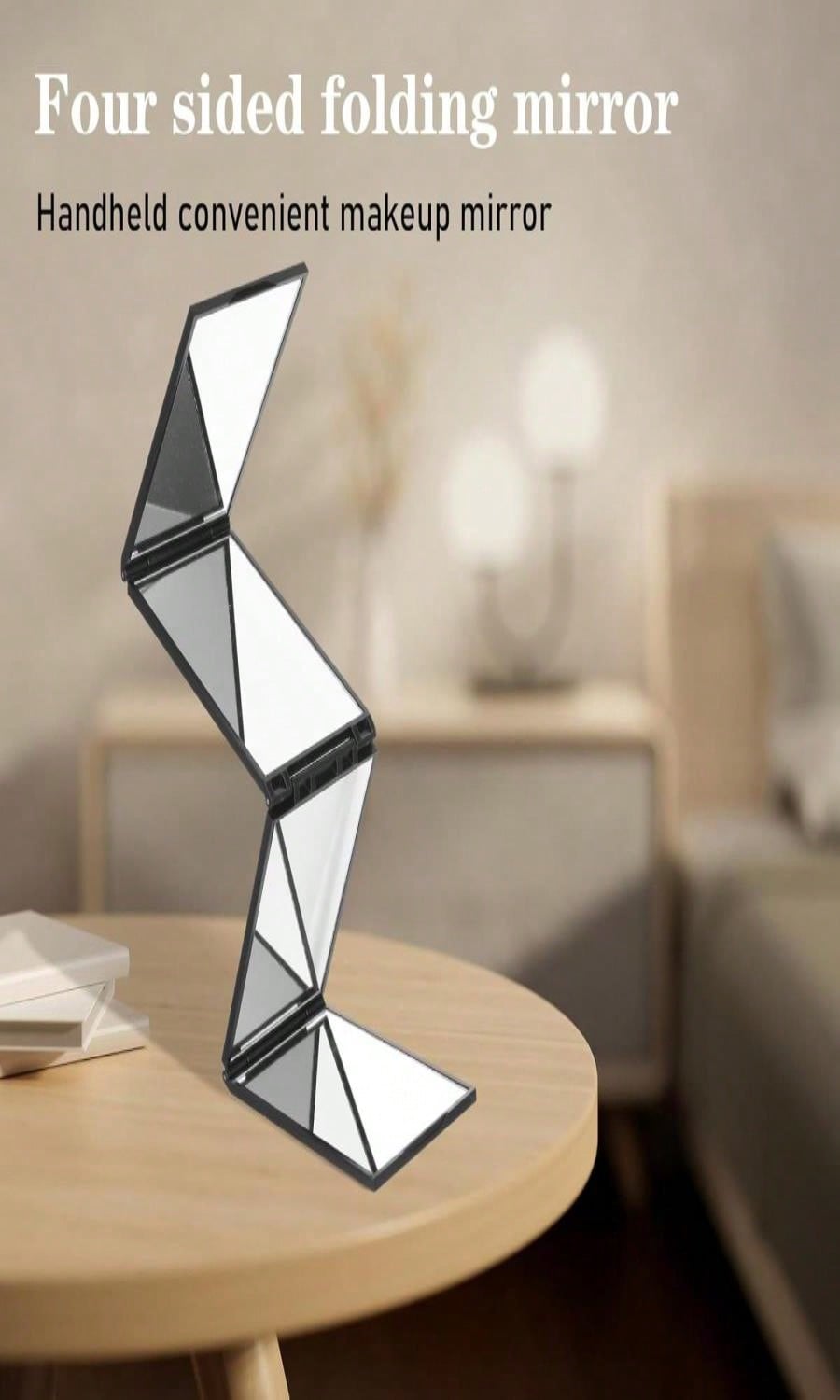 360° Foldable DIY 4-Way Mirror - Men'S Grooming Mirror ulasan dan harga