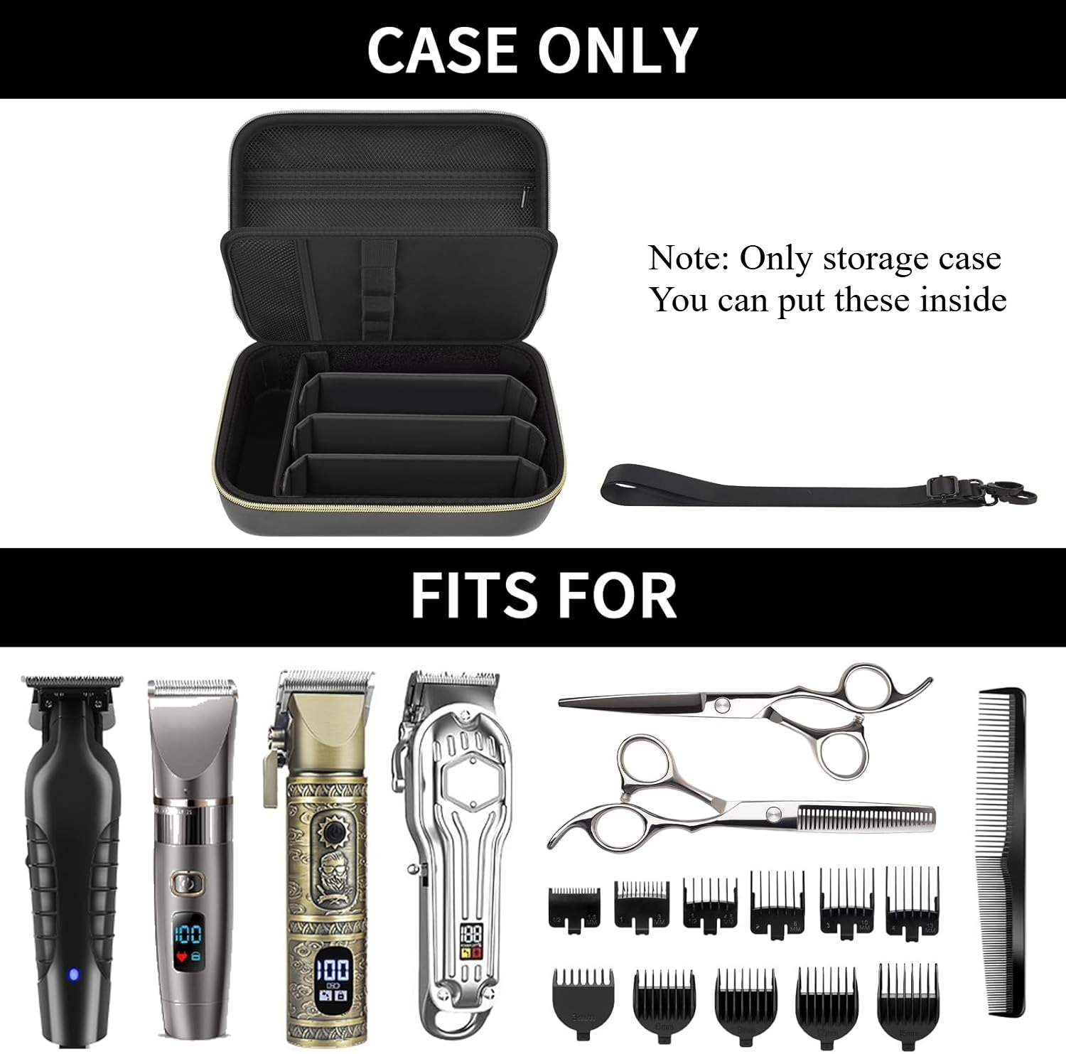 Barber Case for Hair Clippers  - Men'S Grooming Bag ulasan dan harga