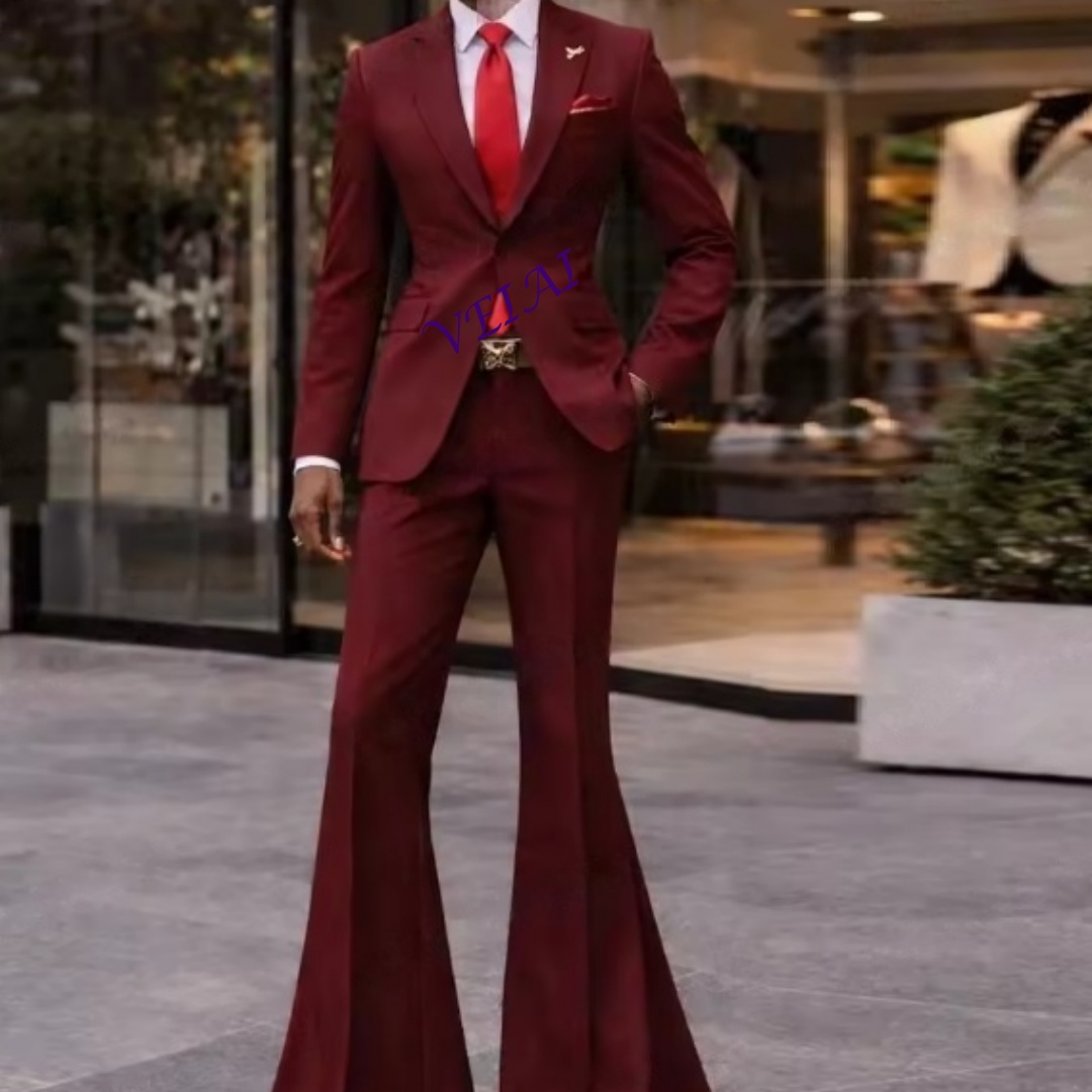 CustomizedNew Burgundy Men Sui - Jack Men'S Grooming ulasan dan harga