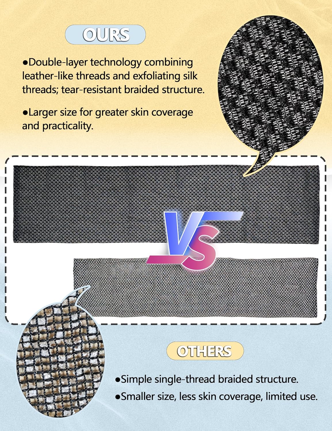 Exfoliating Shower Towel 48